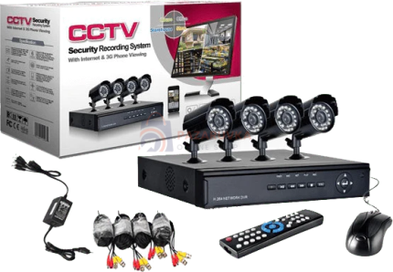 Пълен пакет - Dvr + 4 камери - "KIT" Комплект за видеонаблюдение