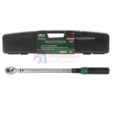 ДИНАМОМЕТРИЧЕН КЛЮЧ 1/2 40–220 NM ROCKFORCE