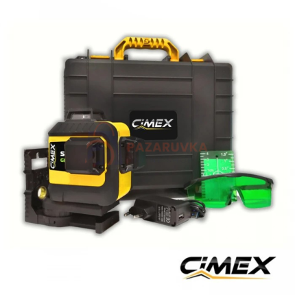 Лазерен нивелир 3х360°, зелен лъч CIMEX