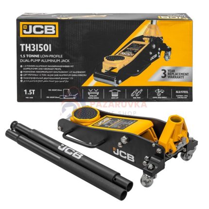 НИСКОПРОФИЛЕН АЛУМИНИЕВ КРИК ТИП КРОКОДИЛ 1.5 ТОНА 85 - 355 ММ JCB