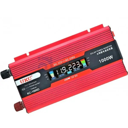 ИНВЕРТОР С ДИСПЛЕЙ 12V КЪМ 220V, 1000W – МОДИФИЦИРАНА СИНУСОИДА