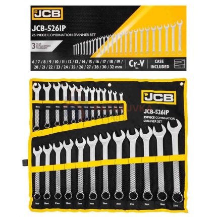 КОМПЛЕКТ ЗВЕЗДОГАЕЧНИ КЛЮЧОВЕ 6 - 32 ММ 25 ЧАСТИ JCB