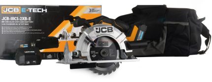 АКУМУЛАТОРЕН РЪЧЕН ЦИРКУЛЯРЕН ТРИОН С БАТЕРИЯ И ЗАРЯДНО 18V 165 ММ JCB