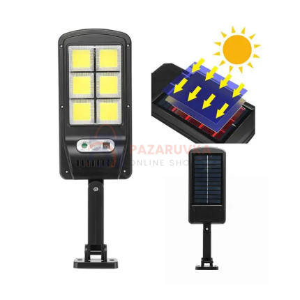 Соларна LED улична лампа, външно осветление на двор, градина 1200w