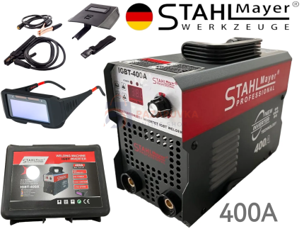 ИНВЕРТОРЕН ЕЛЕКТРОЖЕН 400A + ОЧИЛА ЗА ЗАВАРЯВАНЕ STAHLMAYER