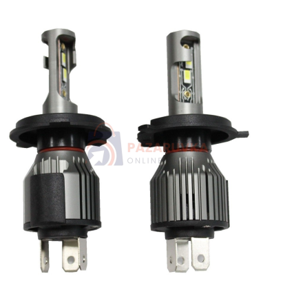 LED КРУШКИ H4 - 12/24V, КОМПЛЕКТ ОТ 2 БРОЯ ЗА ЯСНА И СИЛНА ОСВЕТЛЕНОСТ
