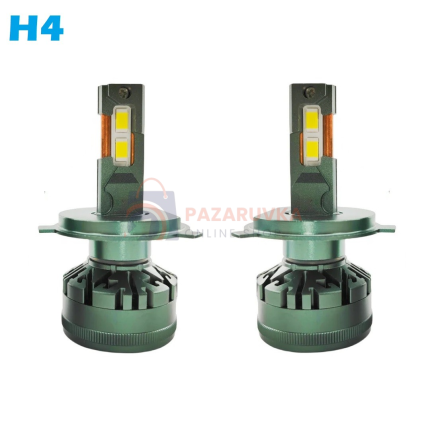 ПРЕМИУМ ДИОДНИ КРУШКИ T50W – H4 – 12V/24V | КОМПЛЕКТ 2 БРОЯ | МОДЕЛ T203