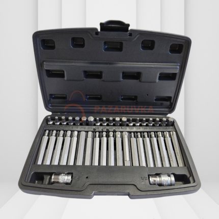 КOMПЛЕКТ БИТОВЕ-НАКРАЙНИЦИ HAWEK 4401NEW, HEX, XZN И TORX, 1/2" И 3/8", 40 БРОЯ