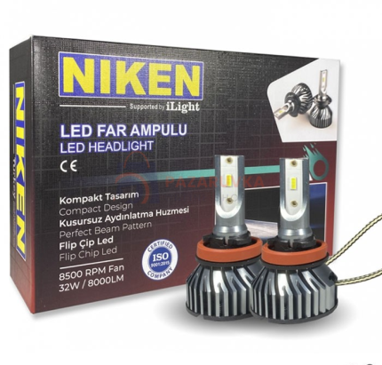 ПРОФЕСИОНАЛНА LED КРУШКА NIKEN H11 – 200% ПОВЕЧЕ СВЕТЛИНА