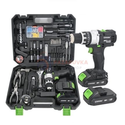 УДАРЕН ВИНТОВЕРТ STAHLMAYER PRO XR 36V – 8AH, 111 ЧАСТИ