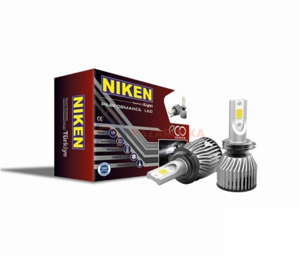 ПРОФЕСИОНАЛНИ LED КРУШКИ NIKEN H7 – 8000 LM, 6500K, С ВЕНТИЛАТОР