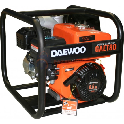 БЕНЗИНОВА ПОМПА ЗА ЧИСТА ВОДА DAEWOO GAET80 – 6.5 К.С., 56 М³/Ч