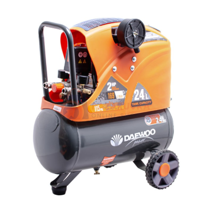 МОНОФАЗЕН БУТАЛЕН КОМПРЕСОР DAEWOO DAAC24DN, 1.5 KW, 24 Л, 8 БАРА