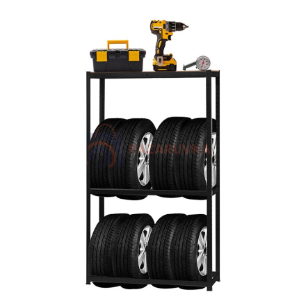 МЕТАЛЕН СТЕЛАЖ ЗА ГУМИ 177x120x50 СМ – 3 РАФТА x 200 КГ