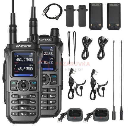 BAOFENG UV-21 PRO ВОДОУСТОЙЧИВИ РАДИОСТАНЦИИ 16 КМ ОБХВАТ 2 БР.