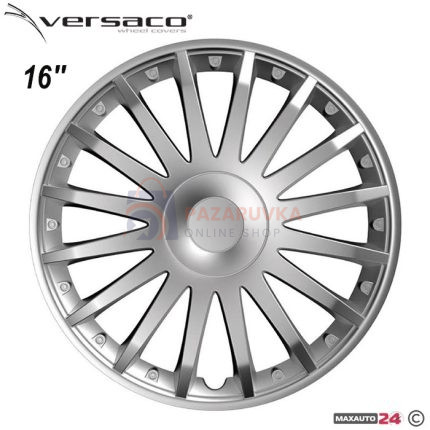 ТАСОВЕ ЗА ДЖАНТИ 16" VERSACO CRYSTAL SILVER – КОМПЛЕКТ 4 БРОЯ