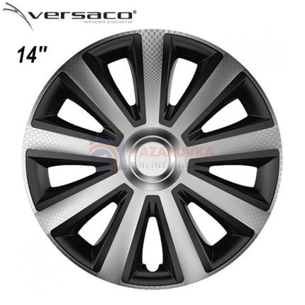 Тасове за джанти 14'' Versaco Carbon Aviator - Silver / Black