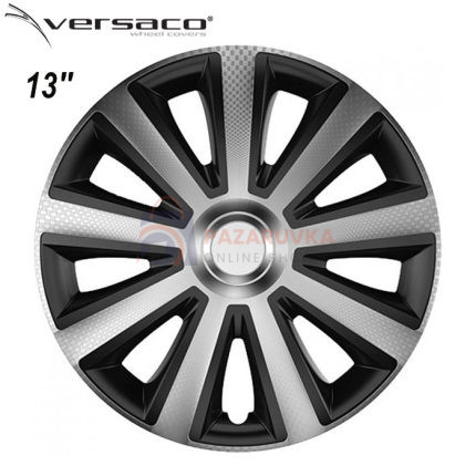 Тасове за джанти 13'' Versaco Carbon Aviator - Silver / Black