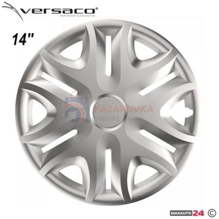 ТАСОВЕ ЗА ДЖАНТИ 14" VERSACO SPIRIT SILVER – КОМПЛЕКТ 4 БРОЯ