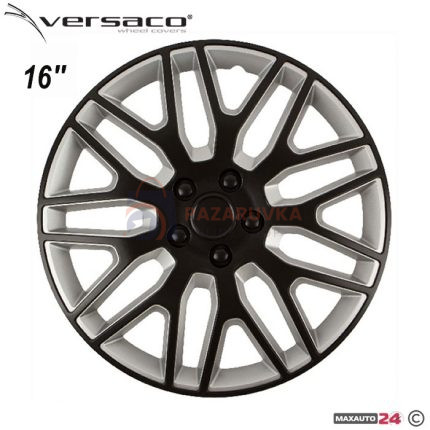 ТАСОВЕ ЗА ДЖАНТИ 16" VERSACO DAKAR BLACKSILVER – КОМПЛЕКТ 4 БРОЯ