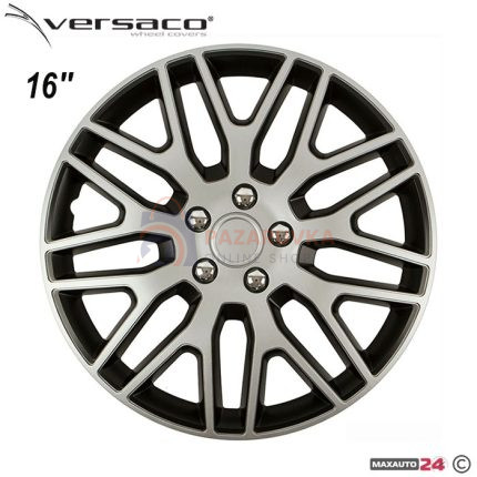 ТАСОВЕ ЗА ДЖАНТИ 16" VERSACO DAKAR SILVER/BLACK – КОМПЛЕКТ 4 БРОЯ