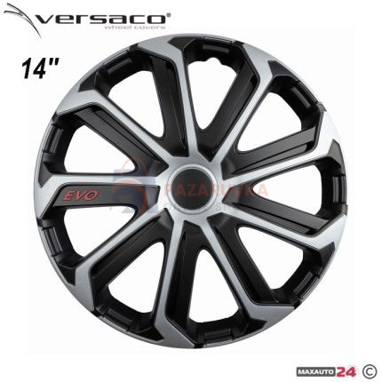 Тасове за джанти 14'' Versaco Evo Black/Silver
