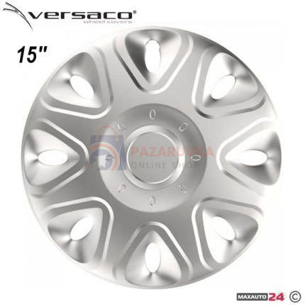 ТАСОВЕ ЗА ДЖАНТИ 15" VERSACO POWER SILVER – КОМПЛЕКТ 4 БРОЯ