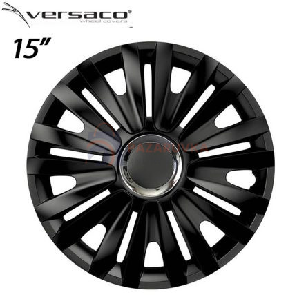 ТАСОВЕ ЗА ДЖАНТИ 15" VERSACO ROYAL RC BLACK – КОМПЛЕКТ 4 БРОЯ