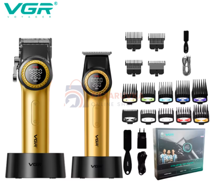 ПРОФЕСИОНАЛЕН БРЪСНАРСКИ КОМПЛЕКТ VGR V-001PRO & V-977