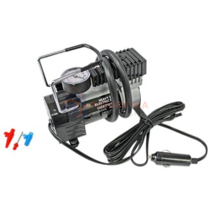 КОМПРЕСОР ЗА ГУМИ 12V – 100 PSI, ПРЕНОСИМ С МАНОМЕТЪР