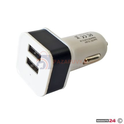 ЗАРЯДНО ЗА АВТОМОБИЛ С ДВА USB ПОРТА – МОДЕЛ: 46019 - 13611