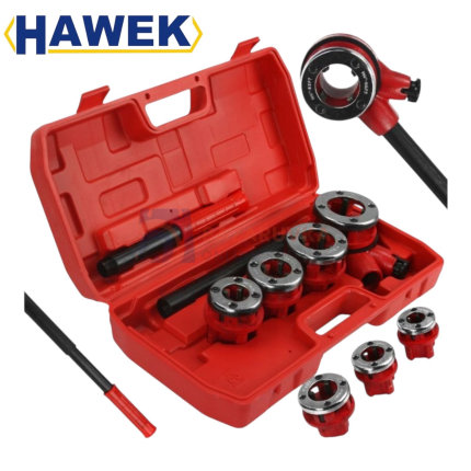 Комплект винторезка с 4 глави – 1/2″, 3/4″, 1″, 1 1/4″ HAWEK