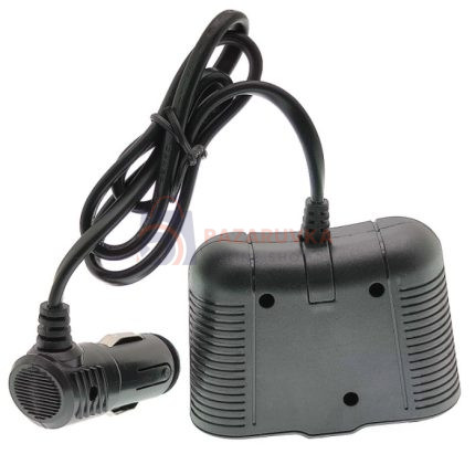 РАЗКЛОНИТЕЛ ЗА ЗАПАЛКА С 2 ГНЕЗДА И USB ПОРТ – МОДЕЛ 46055-1645