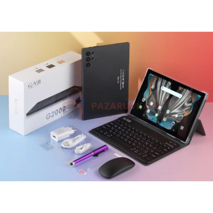 ТАБЛЕТ G2000 (СИВ) – 10.1″, 16GB RAM, 512GB ROM, ANDROID 13, OCTA-CORE, DUAL SIM, 50MP КАМЕРА
