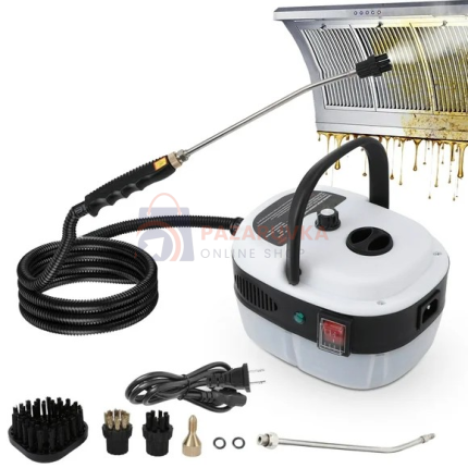 ПАРОЧИСТАЧКА 2500W С РЕГУЛИРУЕМ ПАРА И РЕЗЕРВОАР 1200ML – ЧЕРНО/БЯЛО