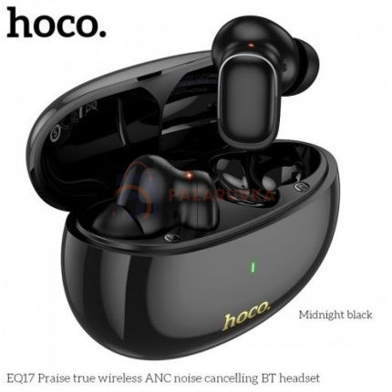 EQ17 TWS – БЕЗЖИЧНИ BLUETOOTH СЛУШАЛКИ С ANC NOISE CANCELING – ЧЕРЕН