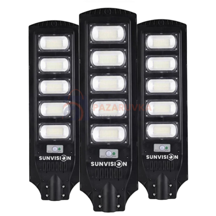 КОМПЛЕКТ 3 БР. СОЛАРНА ЛАМПА 2200W SUNVISION – МАКСИМАЛНО ОСВЕТЛЕНИЕ ЗА ГОЛЕМИ ПРОСТРАНСТВА