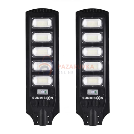 КОМПЛЕКТ 2 БР. СОЛАРНА ЛАМПА 2200W SUNVISION – УЛТРА МОЩНОСТ И ПЪЛНА АВТОНОМИЯ