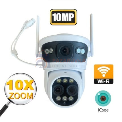 WIFI КАМЕРА Lylu С ТРИ ОБЕКТИВА – 30MP, НОЩНО ВИЖДАНЕ, 10Х ZOOM