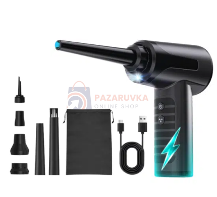 АКУМУЛАТОРНА РЪЧНА ПРАХОСМУКАЧКА 70W – 50000 ОБ/МИН, 3000mAh