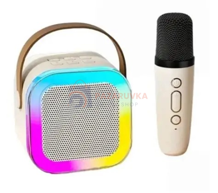 ПРЕНОСИМ BLUETOOTH КАРАОКЕ ВИСОКОГОВОРИТЕЛ K12 С БЕЗЖИЧЕН МИКРОФОН
