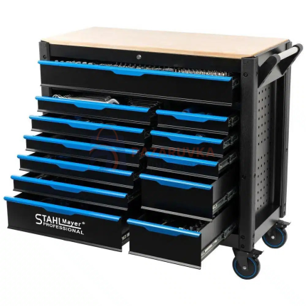 КОЛИЧКА С ИНСТРУМЕНТИ STAHLMAYER JUMBO XXL – 501 ЧАСТИ, 12 ЧЕКМЕДЖЕТА