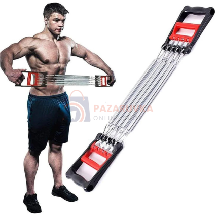 ПРУЖИНЕН ТРЕНАЖОР CHEST EXPANDER – С 5 РЕГУЛИРУЕМИ ПРУЖИНИ