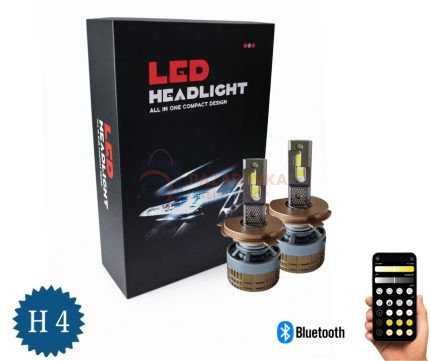 SMART LED КРУШКИ H4 – DUAL COLOR CSP, BLUETOOTH APP, CANBUS, 70W