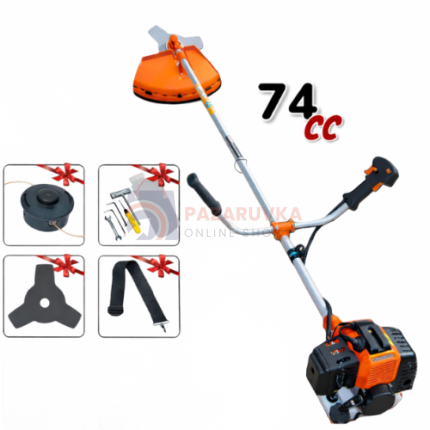 БЕНЗИНОВ ТРИМЕР 74CC 4500W – МОЩНА МОТОРНА КОСА ЗА ТРЕВА, БУРЕНИ И ХРАСТИ
