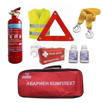 АВАРИЕН АВТОКОМПЛЕКТ 5 ЧАСТИ – ЗАДЪЛЖИТЕЛНО ОБОРУДВАНЕ ЗА ВСЕКИ АВТОМОБИЛ