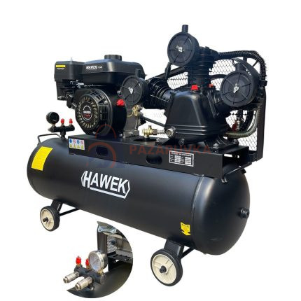 БЕНЗИНОВ КОМПРЕСОР ЗА ВЪЗДУХ 100 ЛИТРА 7.5 HP HAWEK HW-3028 – МОЩНОСТ БЕЗ ЕЛЕКТРИЧЕСТВО