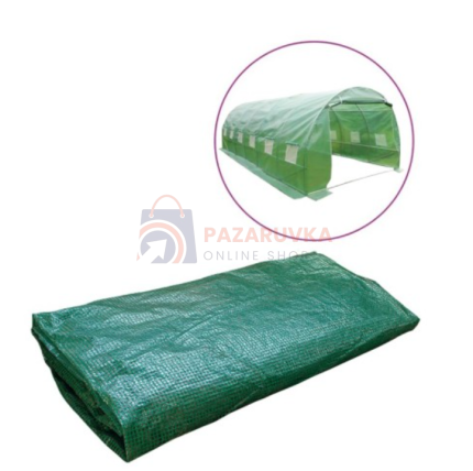 РЕЗЕРВНО ПОКРИВАЛО ЗА ОРАНЖЕРИЯ 6×3×2 М – АРМИРАНО С UV ЗАЩИТА 140 g/m²